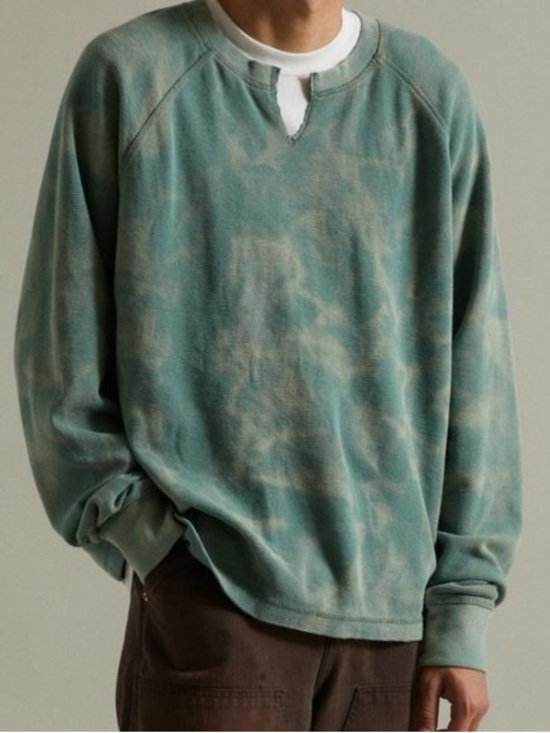 BDG Other - BDG Bleached Marbled Thermal Long Sleeve